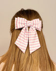 Satin Precious Double Bow Hair Clip