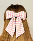 Satin Precious Double Bow Hair Clip