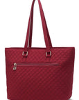 MKF Collection Solid Quilted Cotton Tote Bag