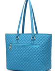 MKF Collection Solid Quilted Cotton Tote Bag