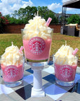 Cafe Pink Drink Frappe theme scented soy wax