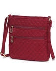 MKF Collection Solid Quilted Cotton Crossbody