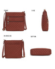 MKF Collection Solid Quilted Cotton Crossbody