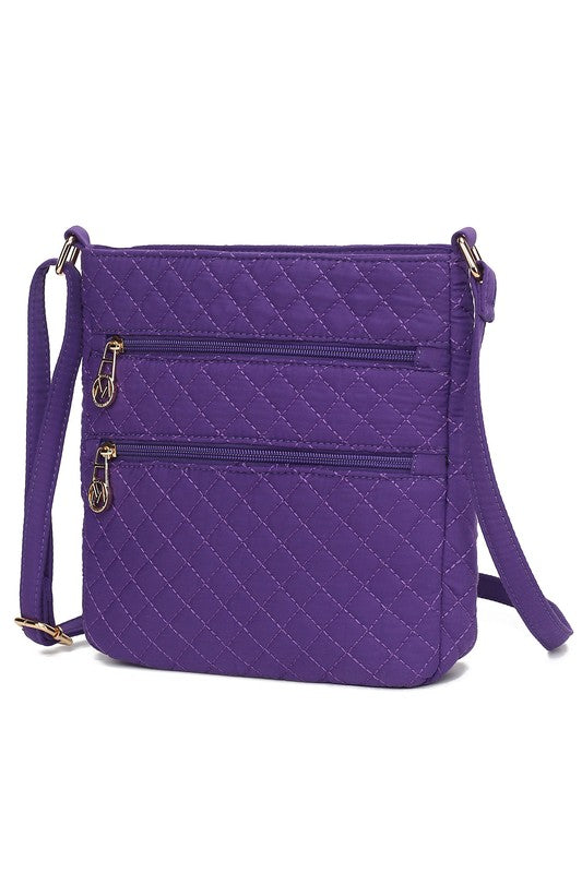 MKF Collection Solid Quilted Cotton Crossbody