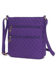 MKF Collection Solid Quilted Cotton Crossbody