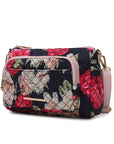 MKF Collection Rosalie Botanical Pattern Crossbody