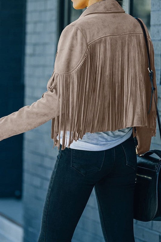 Miss Sparkling | Fringe Blazer Jacket