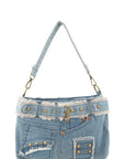 Denim Pants Shape Crossbody Bag