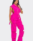 Athina Vivid Pink Cargo Matching Set