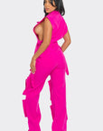 Athina Vivid Pink Cargo Matching Set