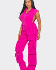 Athina Vivid Pink Cargo Matching Set