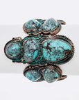 Turquoise Stone Western Stretch Bracelet