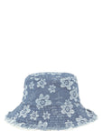 Denim Flower Bucket Hat