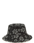 Denim Flower Bucket Hat