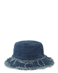 Distressed Line Denim Bucket Hat