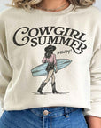 Plus Size Cowgirl Summer Graphic Sweatshirt