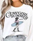 Plus Size Cowgirl Summer Graphic Sweatshirt