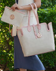 MKF Collection Juliana Oversize Tote & Wristlet