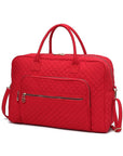 MKF Collection Jayla Solid Quilted Duffle Bag