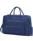 MKF Collection Jayla Solid Quilted Duffle Bag