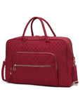 MKF Collection Jayla Solid Quilted Duffle Bag