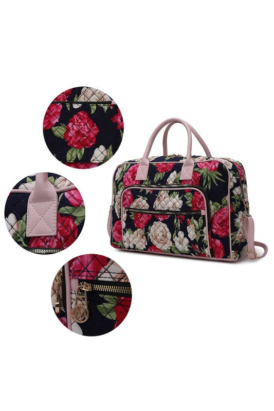 MKF Collection Jayla Botanical Pattern Duffle Bag