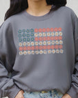 Patriotic Flower Flag Graphic Fleece Sweatshirts