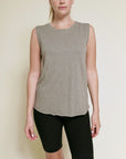 Fabina Cotton Slub Muscle Vintage Tank