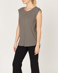 Fabina Cotton Slub Muscle Vintage Tank