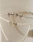 Bowknot Pearl Chain Necklace