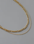 Double layer Figaro Chain Necklace