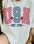 USA Checkered Graphic Tee