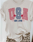 USA Checkered Graphic Tee