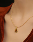 Vintage Style Gem Necklace