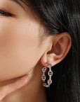 Zircon Hoop Earring