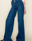 O2 Denim Wide Leg Denim Pants Baggy Style