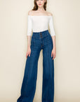 O2 Denim Wide Leg Denim Pants Baggy Style