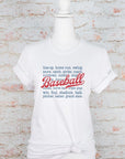 PLUS Baseball Words Graphic Tee