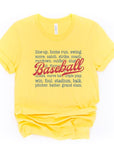 PLUS Baseball Words Graphic Tee