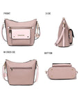 MKF Collection Serenity Color Block Crossbody Bag