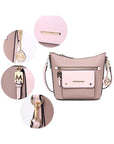 MKF Collection Serenity Color Block Crossbody Bag