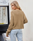 Cable Knit Cropped Sweater