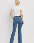 VERVET by Flying Monkey High Rise Slant Hem Flare Jeans