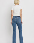 VERVET by Flying Monkey High Rise Slant Hem Flare Jeans