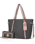 MKF Collection Tote with Wallet & Detachable Set