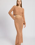 Emory Park Mermaid Maxi Crochet Skirt