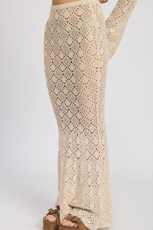 Emory Park Mermaid Maxi Crochet Skirt