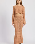 Emory Park Mermaid Maxi Crochet Skirt