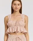 Emory Park Babydoll Cropped Top