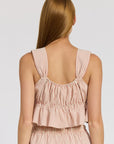 Emory Park Babydoll Cropped Top